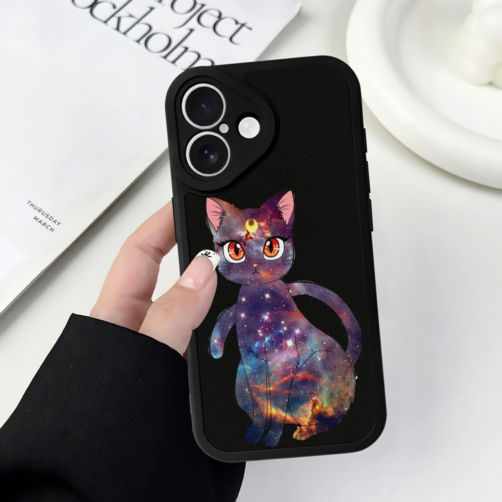 （画像用） 美少女戦士セーラームーン Sailor Moon 【iPhone 16シリーズ対応】シリコンスマホケース（レザー調） 材質：シリコン